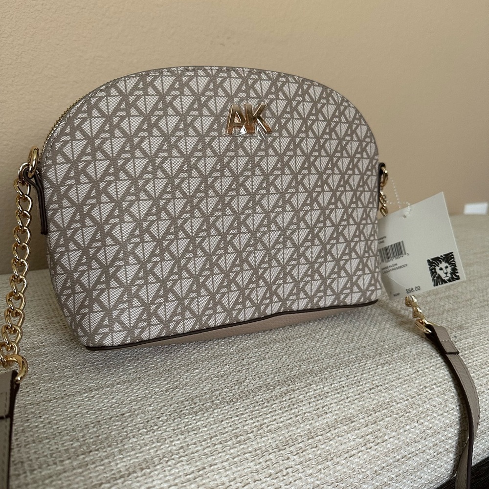 Anne Klein Monogrammed Crossbody Purse, NWT